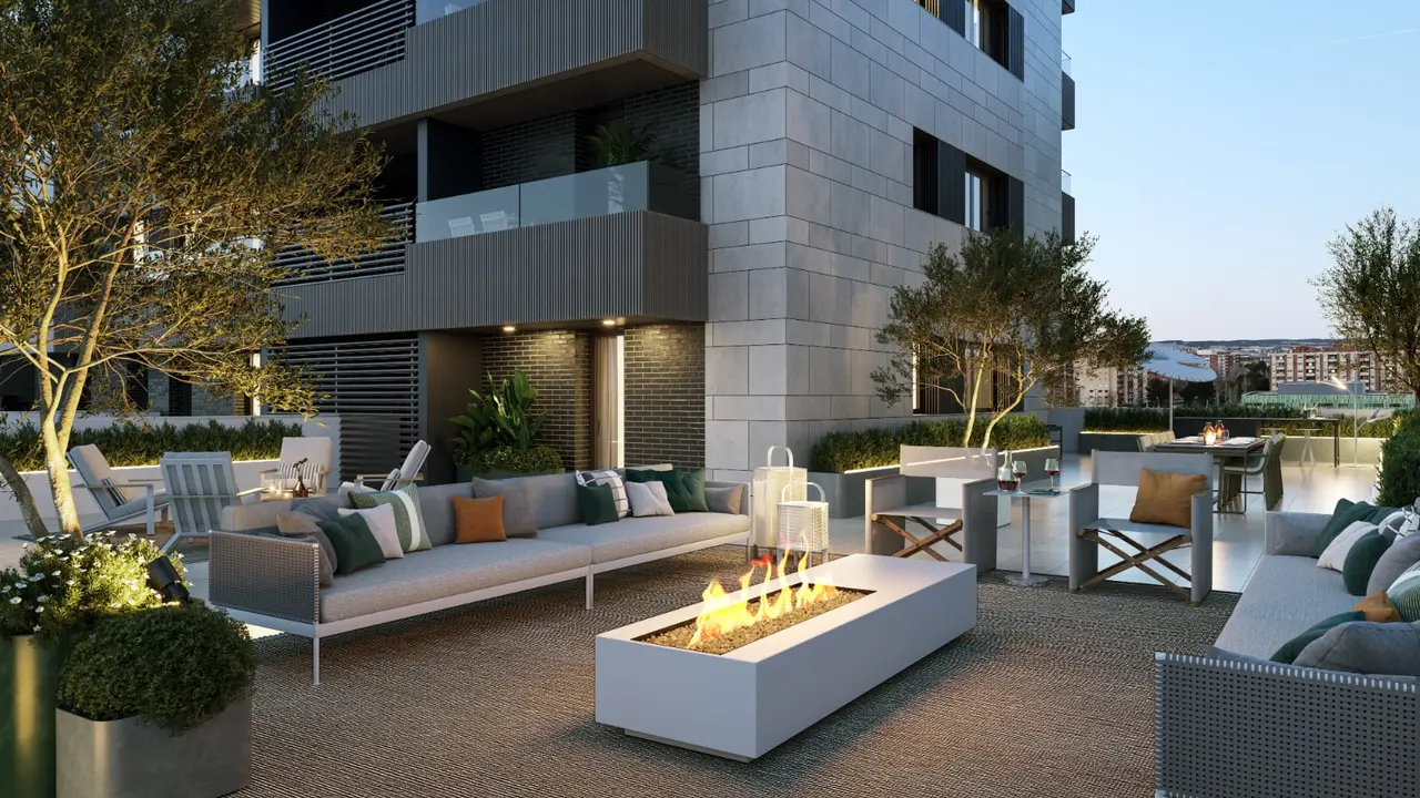 Terraza en Adarve Residencial / Grupo Plaza 14