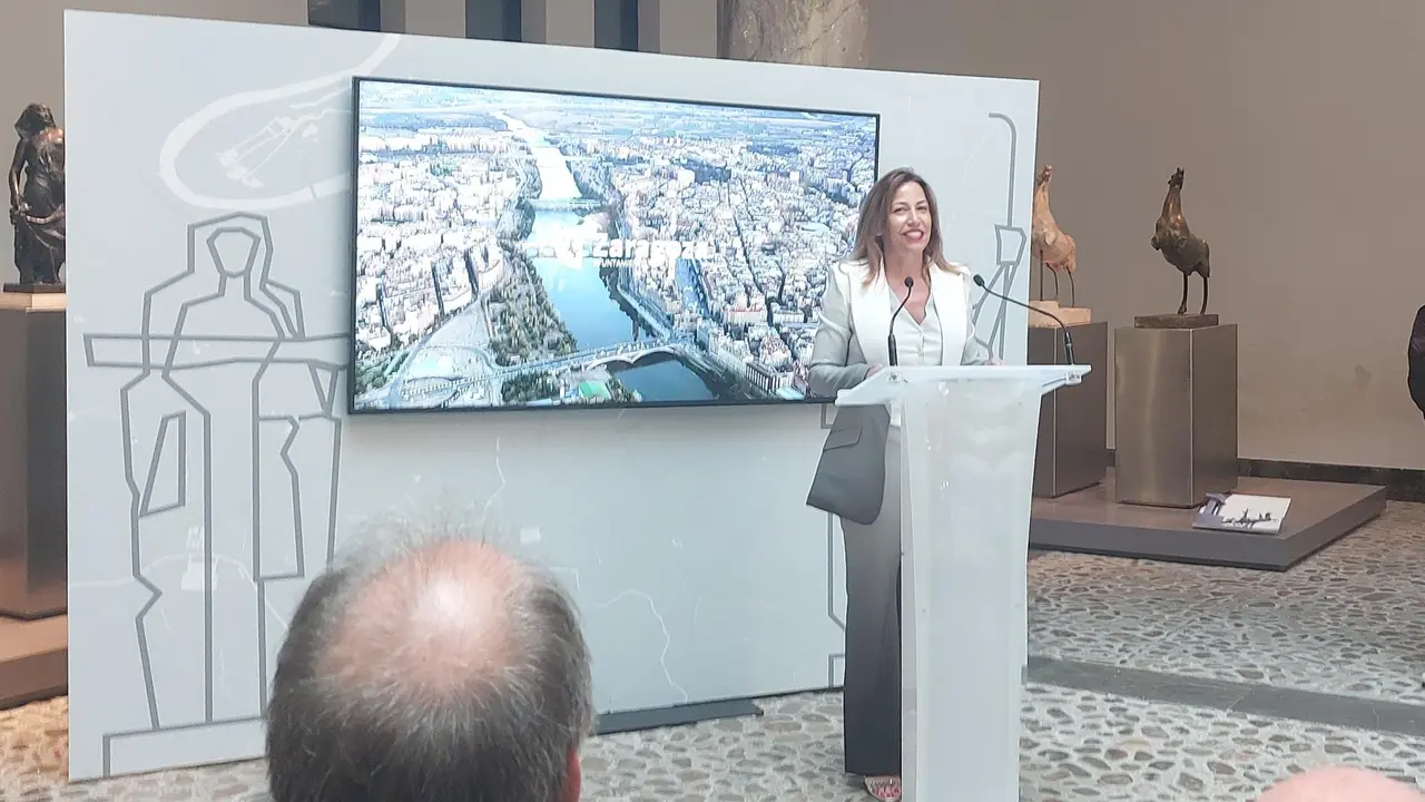 Natalia Chueca en el acto en el que ha hecho balance de su primer a&ntilde;o en el Gobierno municipal / E.P.