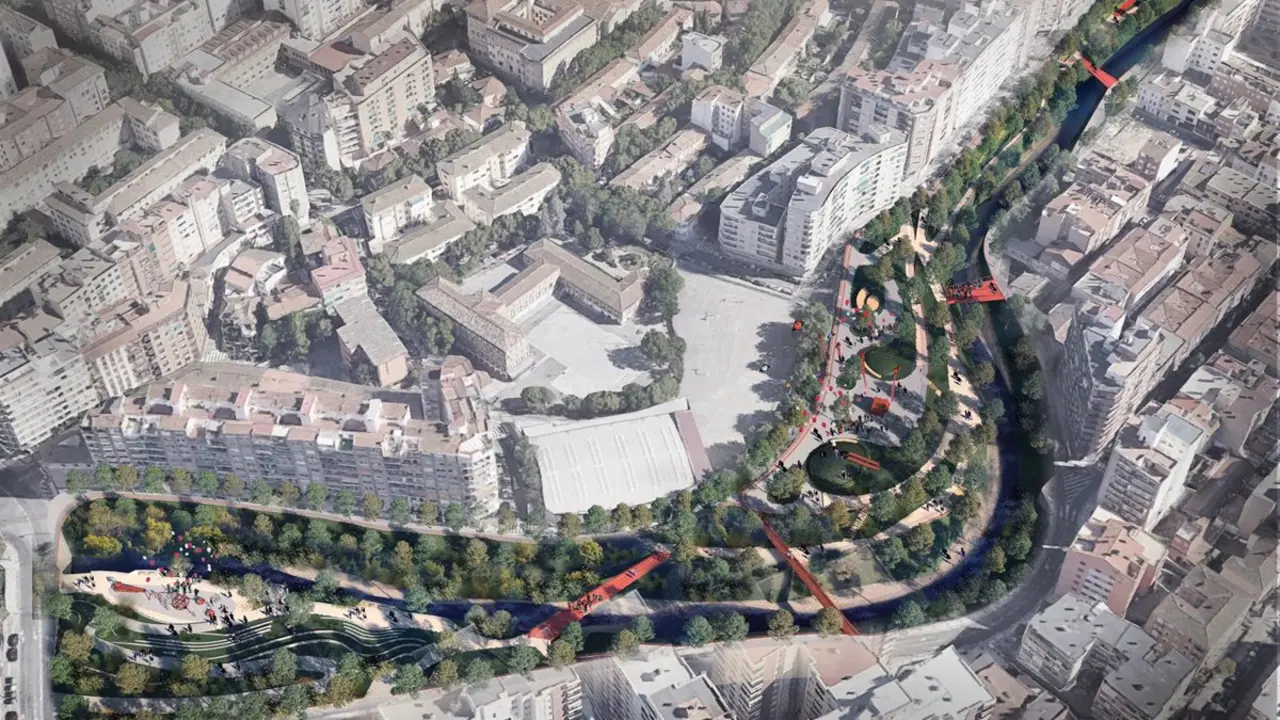 Proyecto del parque del Huerva a su paso por Zaragoza / Ayuntamiento de Zaragoza