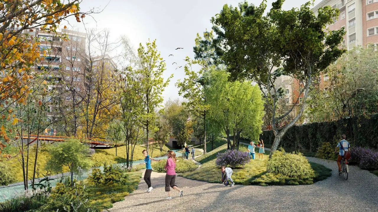 Proyecto del parque del Huerva a su paso por Zaragoza / Ayuntamiento de Zaragoza