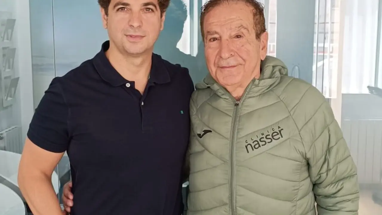 Ivan Nasser con su padre, el Doctor M. Nasser