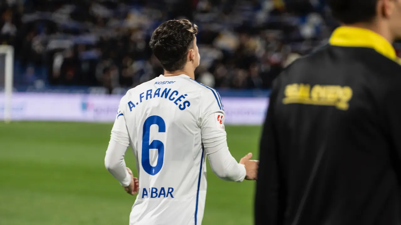 Alejandro Franc&eacute;s con el Real Zaragoza / MARCOS CEBRI&Aacute;N