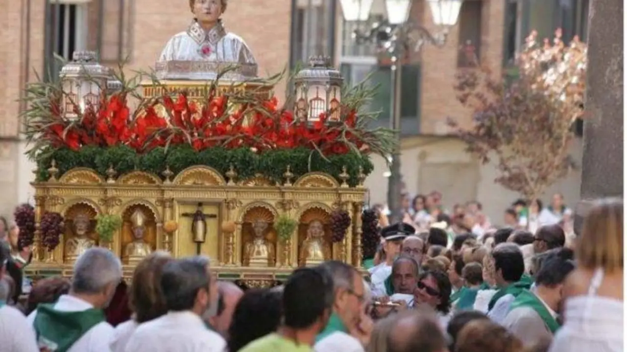 El patr&oacute;n de Huesca, recorriendo las calles de la ciudad / Fiestas de San Lorenzo