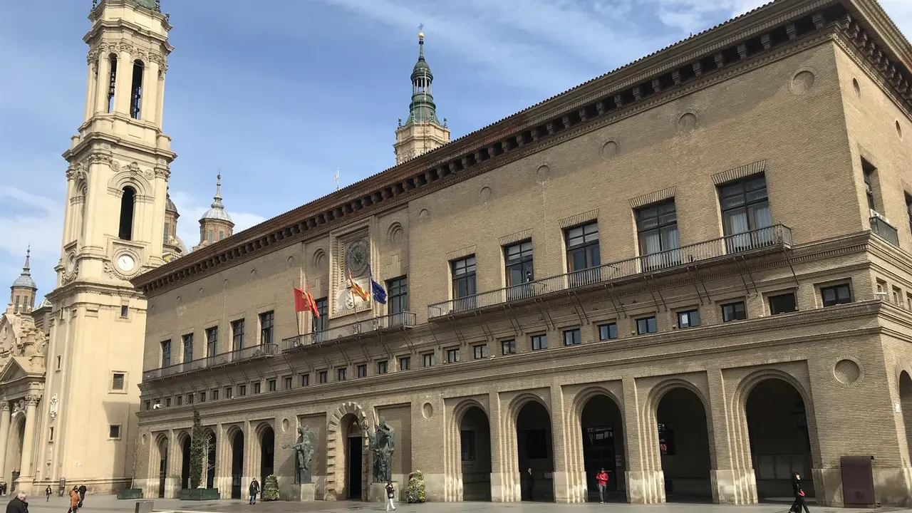 Fachada del Ayuntamiento de Zaragoza / E.P.