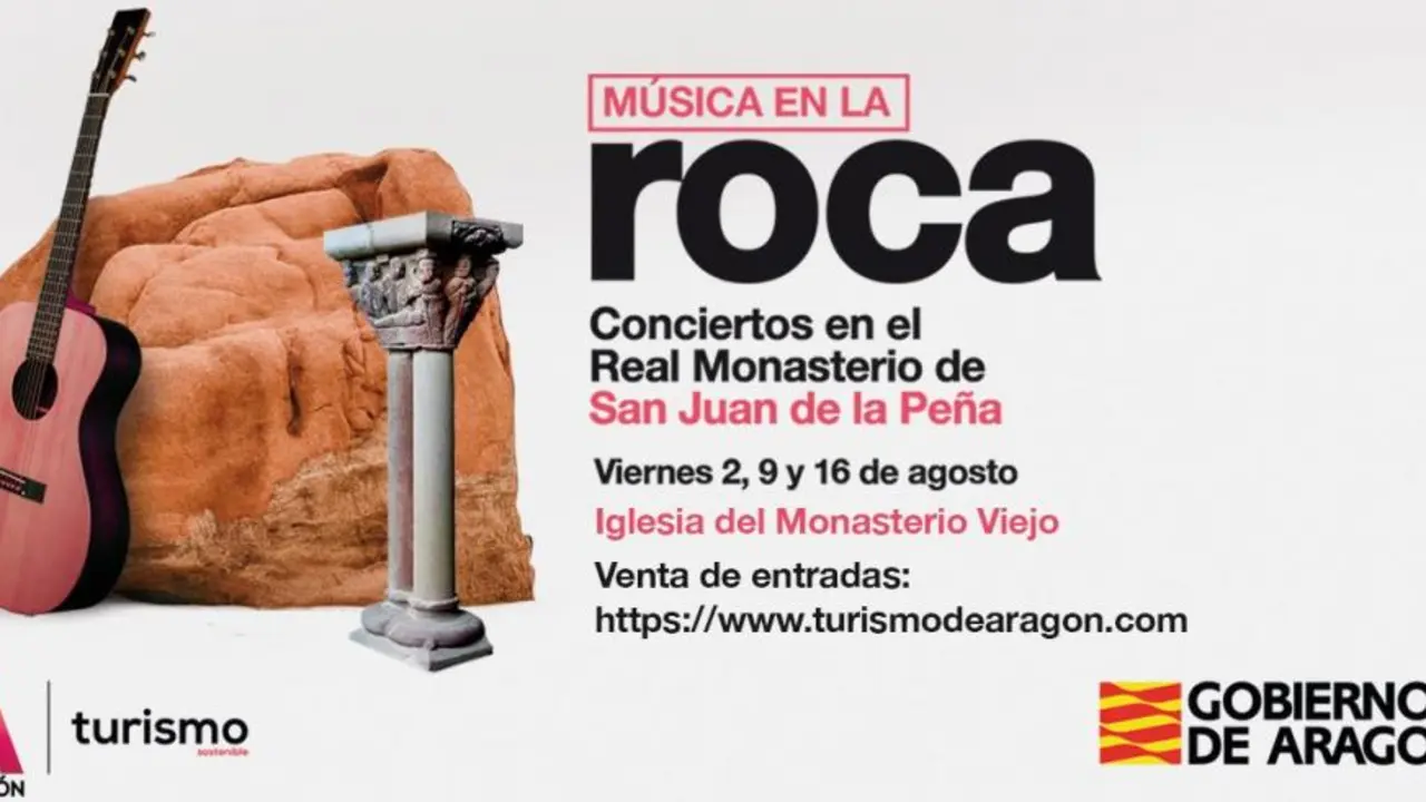 El ciclo 'M&uacute;sica en la roca' programa tres conciertos los viernes de agosto en el Monasterio de San Juan de la Pe&ntilde;a / DGA