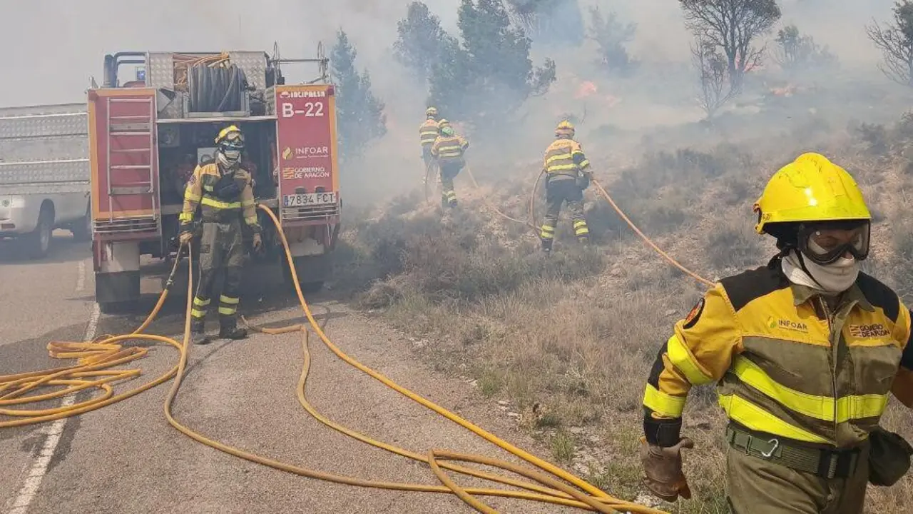 Incendio de Corbal&aacute;n (Teruel) / INFOAR