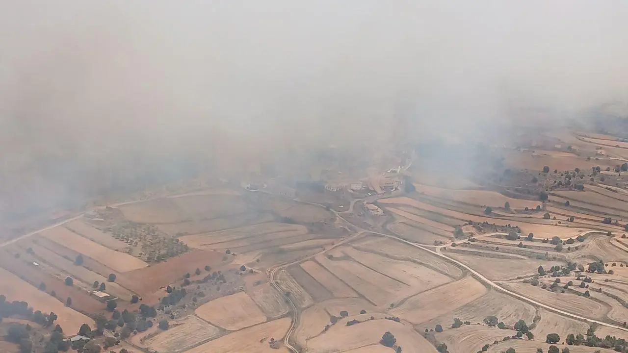 Incendio de Corbal&aacute;n (Teruel) / INFOAR