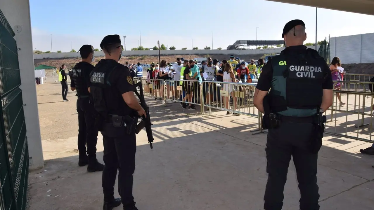 Dispositivo seguridad Gran Premio de Arag&oacute;n de Moto GP, en el circuito de Motorland / Guardia Civil