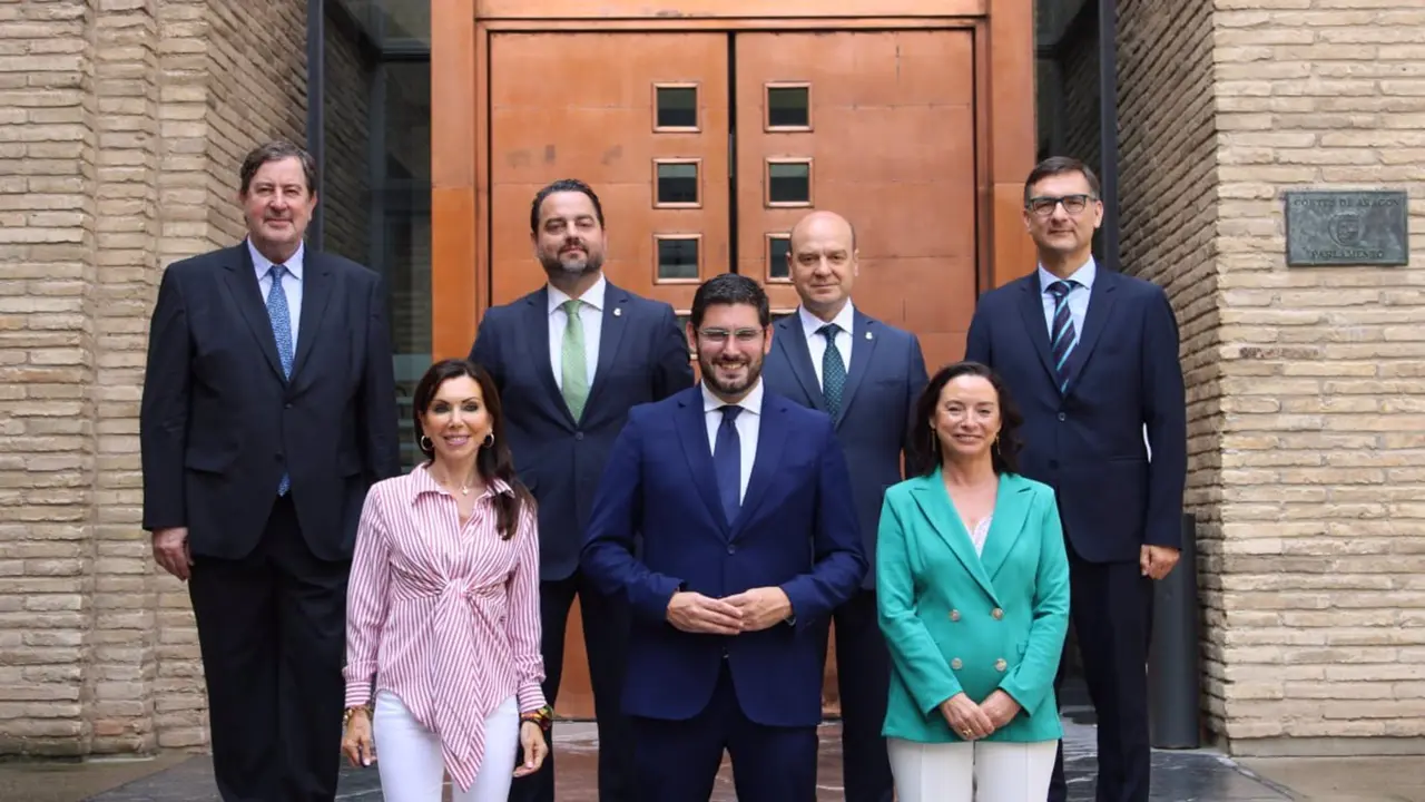 Grupo parlamentario de VOX en las Cortes de Arag&oacute;n.