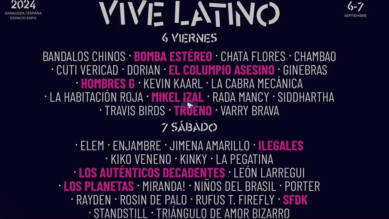 Cartel Festival Vive Latino 2024