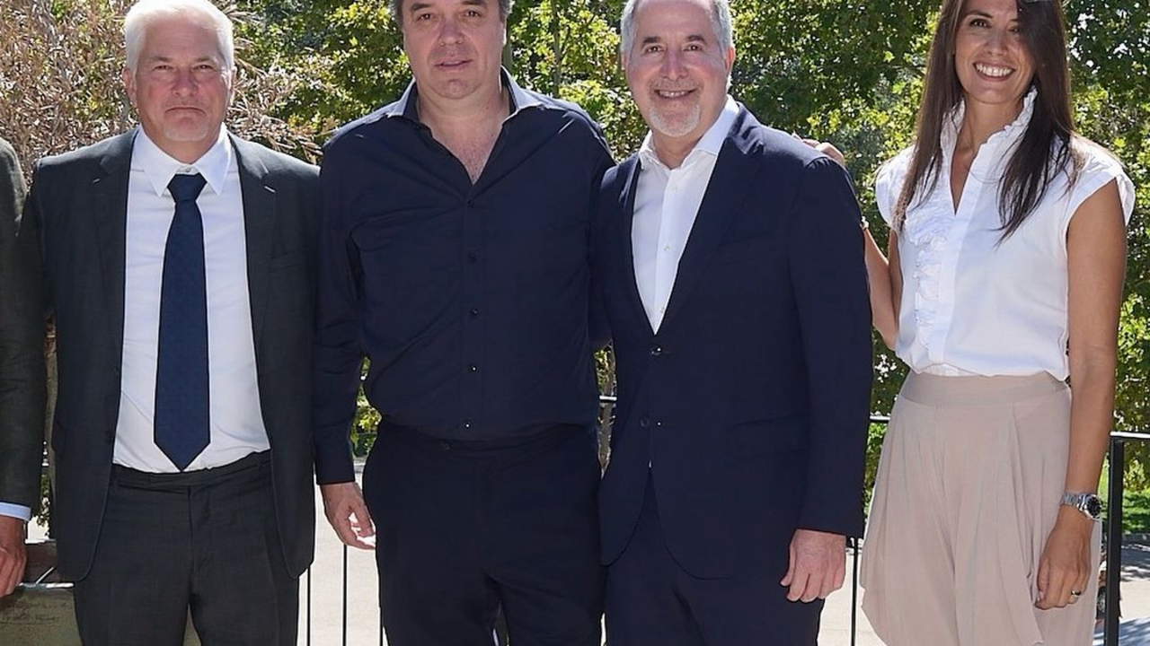Jorge Mas en su visita a Zaragoza / REAL ZARAGOZA