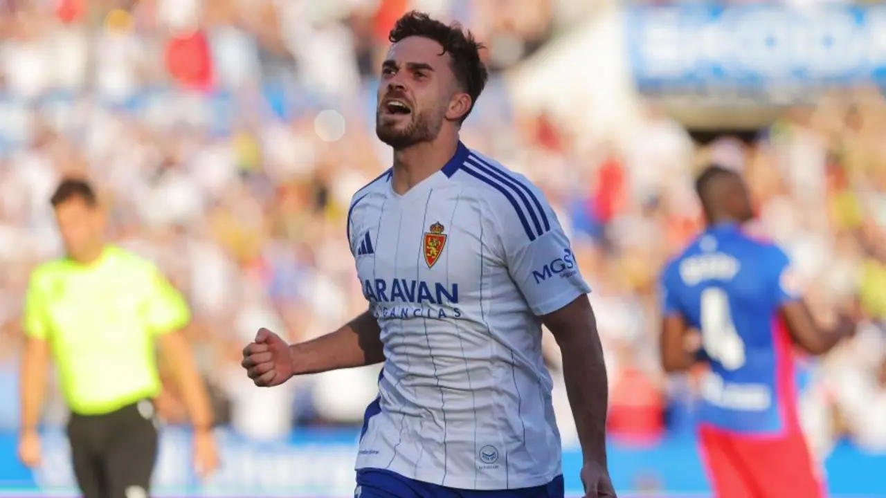 Sober&oacute;n, autor de dos goles Del Real Zaragoza-Elche / LFP