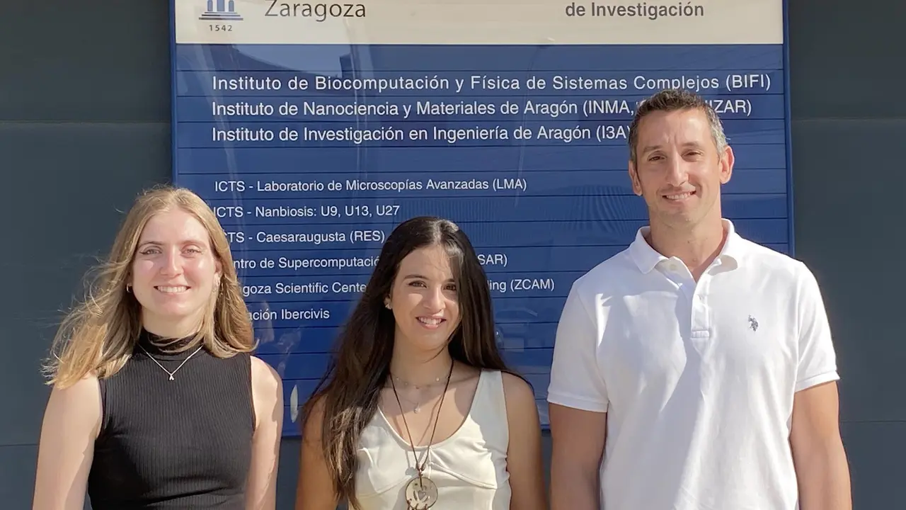 &Aacute;ngela Carri&oacute;n Antol&iacute;n, Sandra Arroyo Urea y Javier Garc&iacute;a Nafr&iacute;a, autores del estudio de la Universidad de Zaragoza. / E.P.