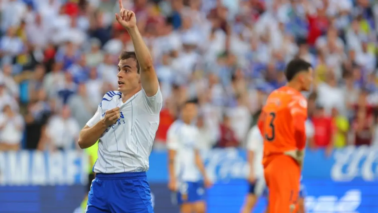 Francho con el Real Zaragoza / LFP