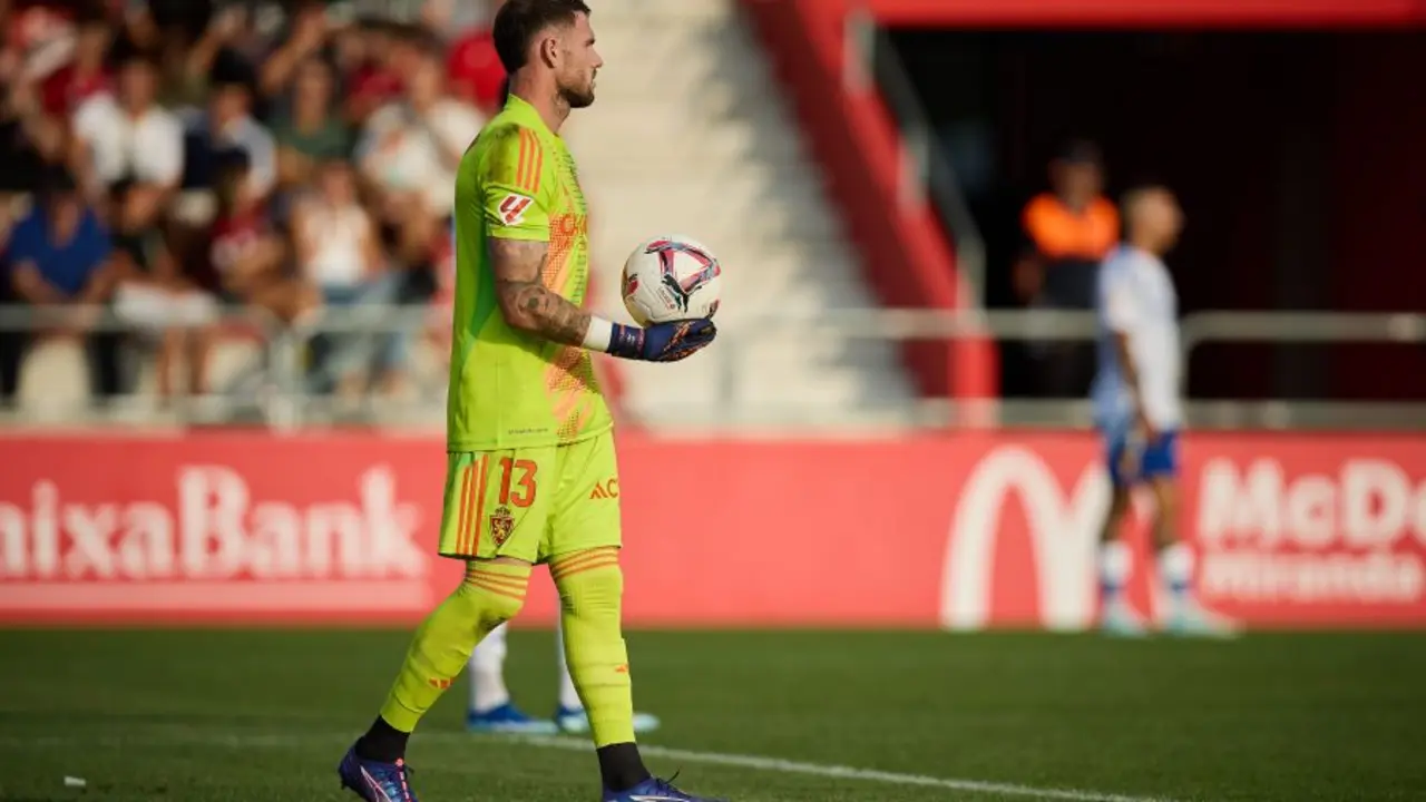 Gaetan Poussin con el Real Zaragoza / LIGA HYPERMOTION