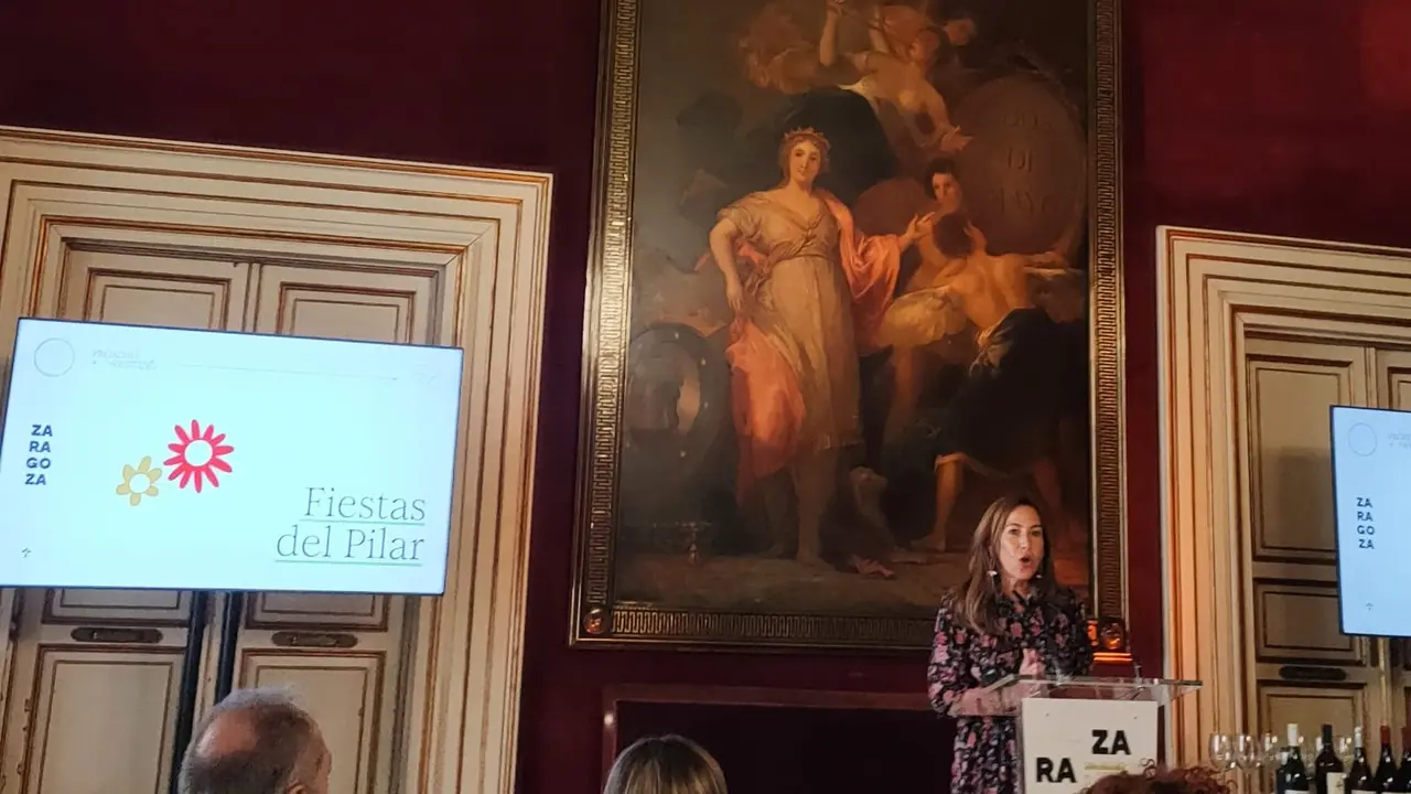 Natalia Chueca, durante su presentaci&oacute;n en la Casa de la Villa de Madrid / HA
