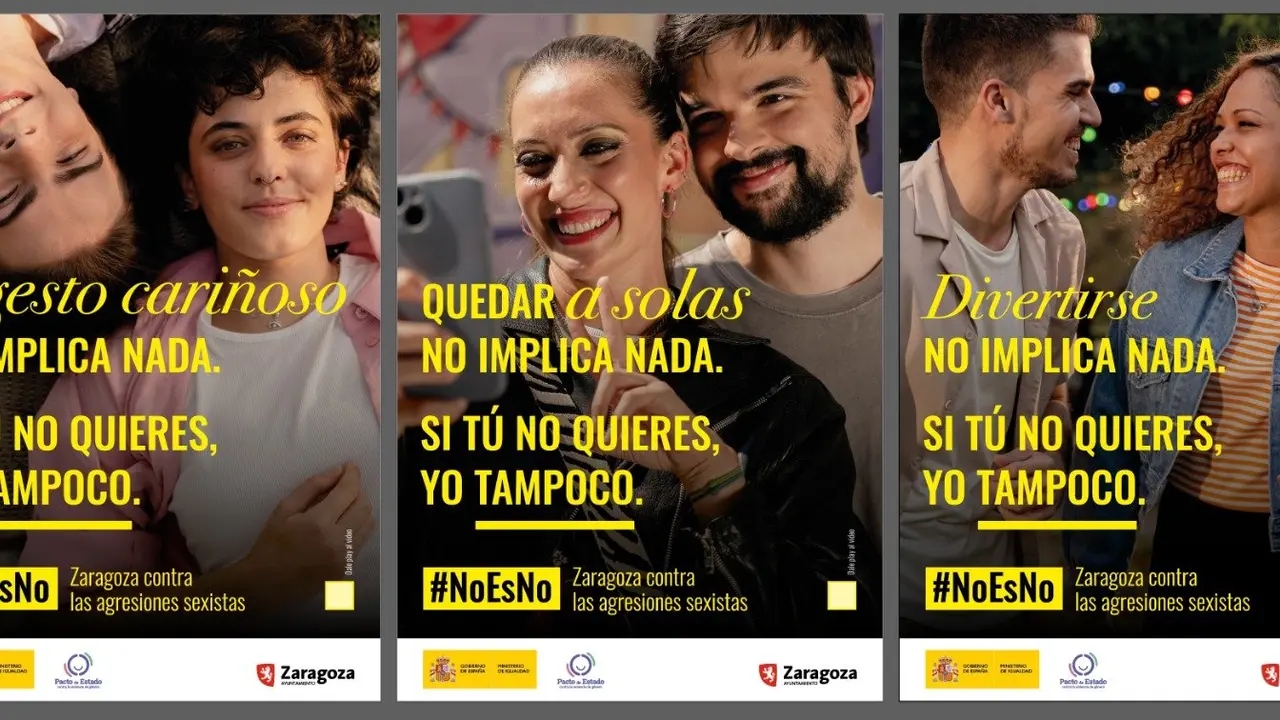 Zaragoza contra las agresiones sexistas: el Ayuntamiento lanza la campa&ntilde;a &lsquo;No es no&rsquo;