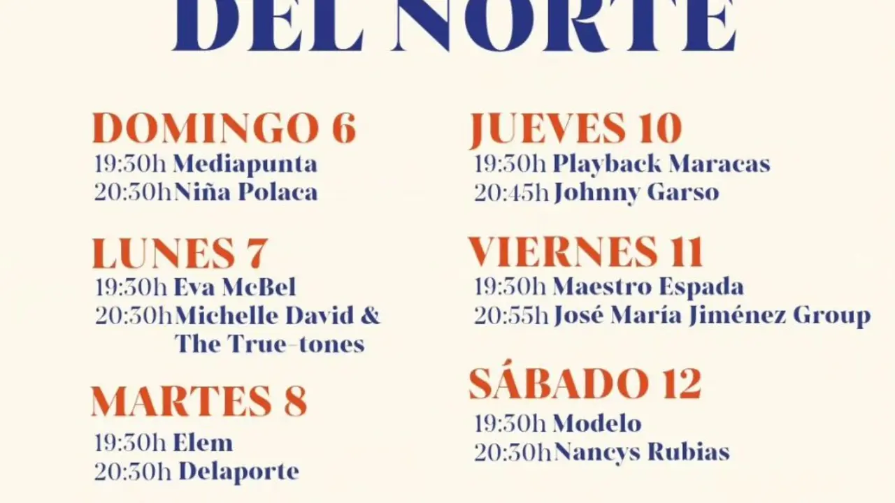 Cartel de los conciertos en la Estaci&oacute;n del Norte