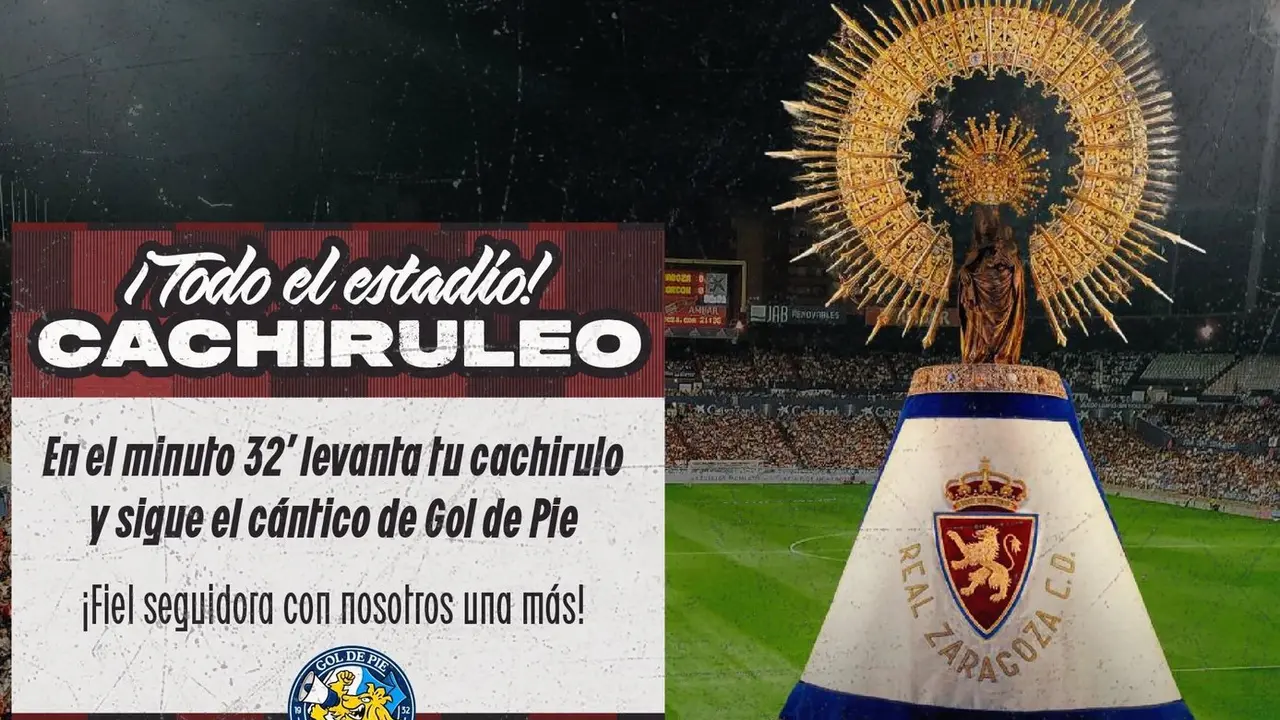 Real Zaragoza Romareda Cachirulo / GOL DE PIE
