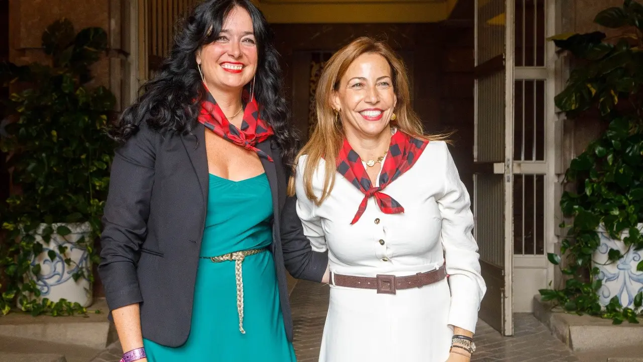 Las alcaldesas de Zaragoza y Huesca, Natalia Chueca y Lorena Orduna.