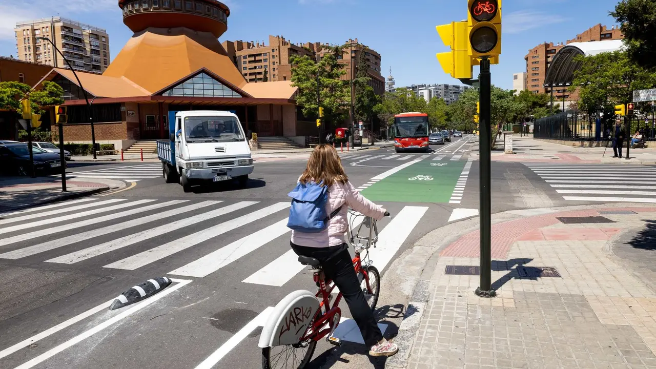 Carril bici. FOTO Ayuntamiento de Zaragoza