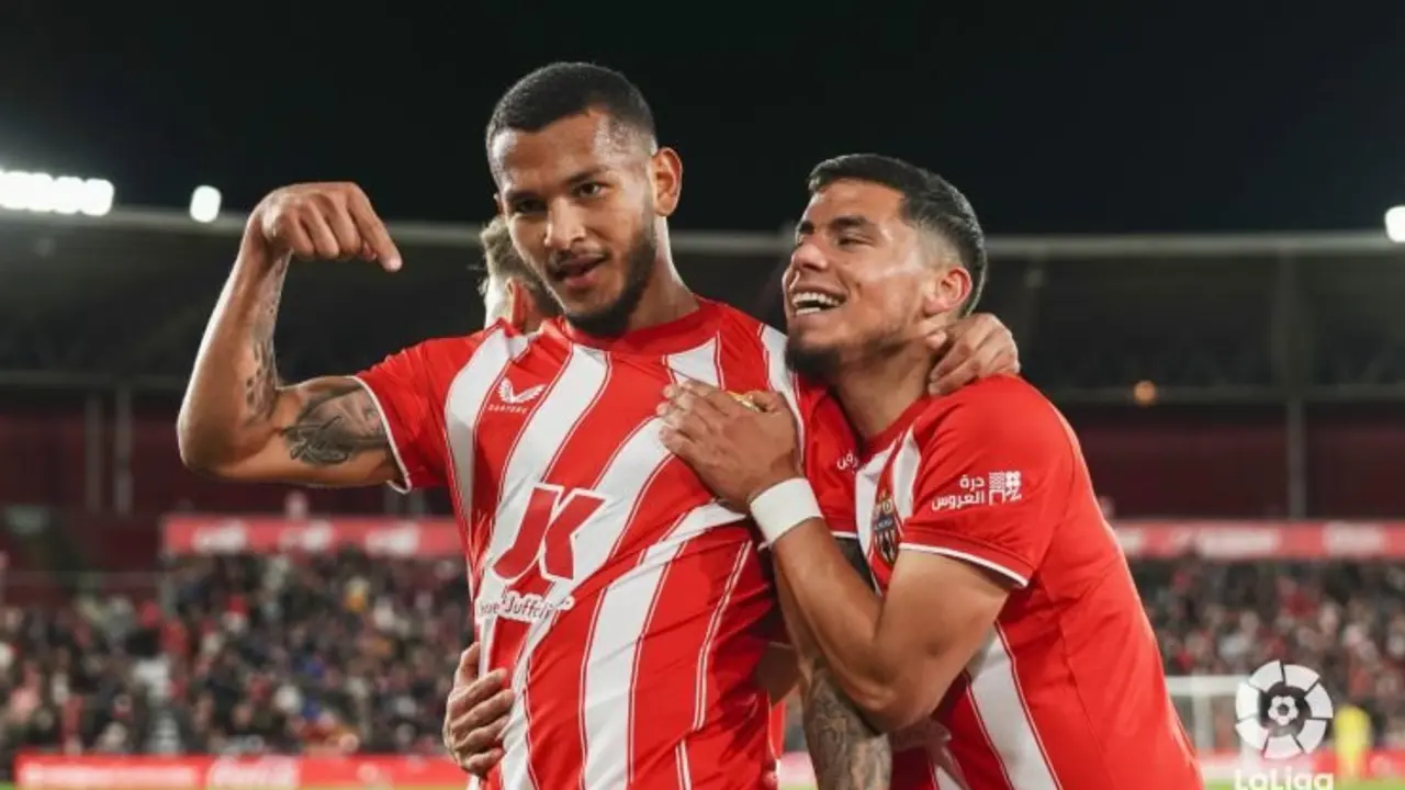 Luis Su&aacute;rez con el Almer&iacute;a / LFP