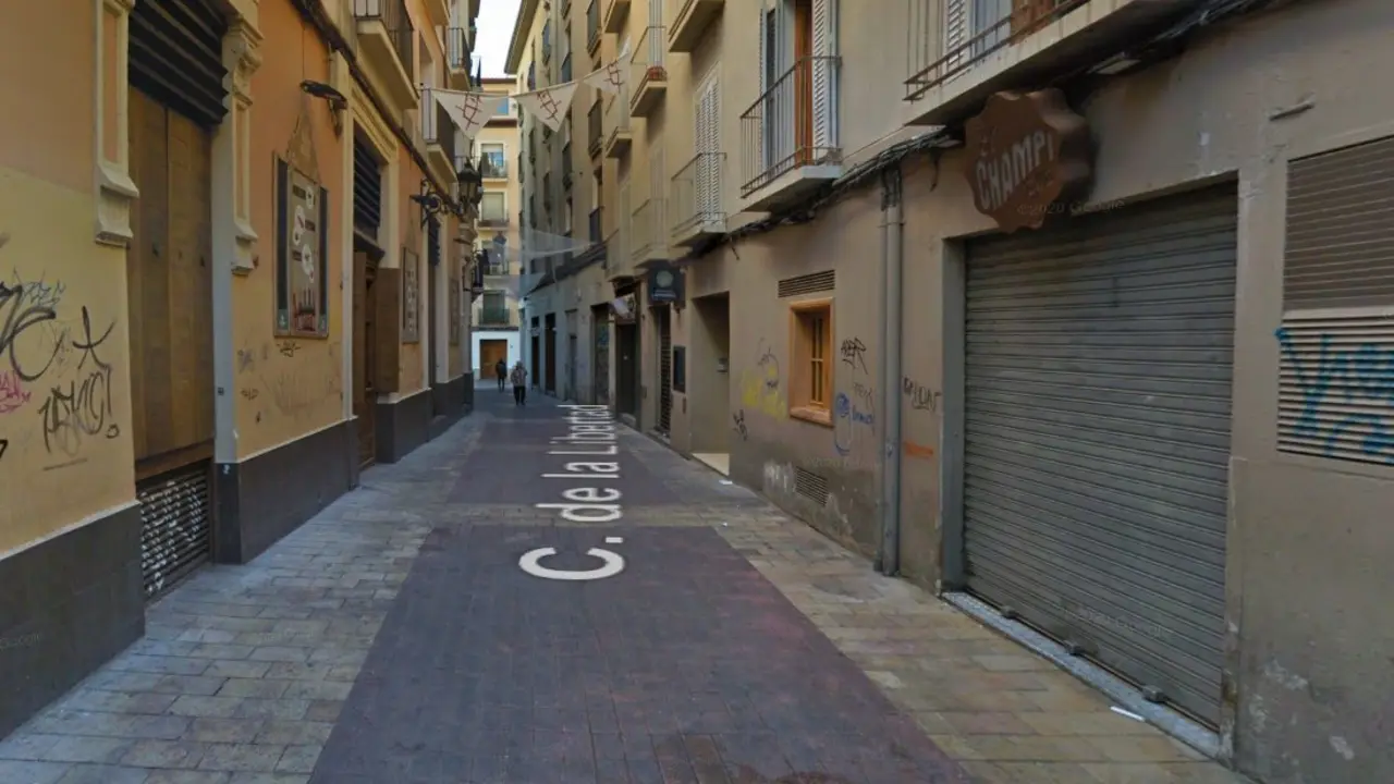 Calle de la Libertad en El Tubo de Zaragoza.