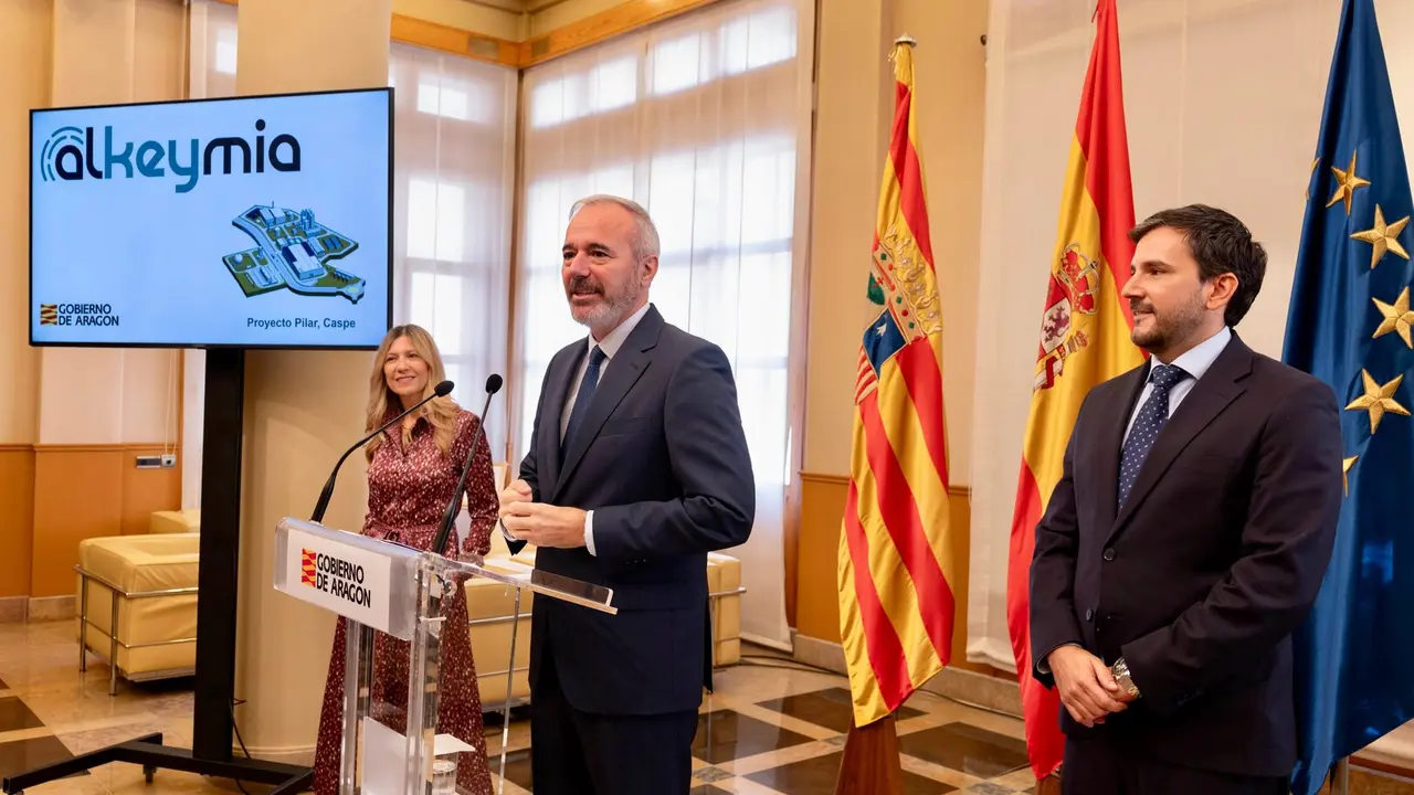 Rueda de prensa para presentar el proyecto Pilar de la empresa Alkeymia