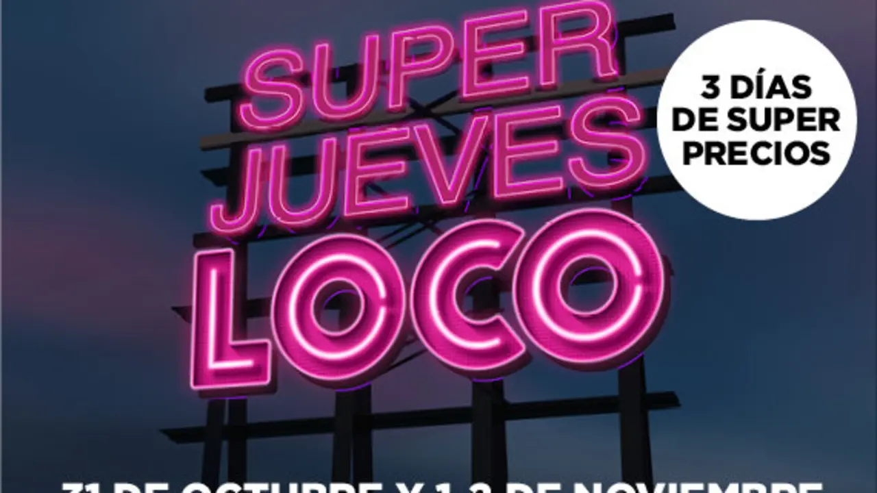 El Super Jueves Loco traer&aacute; tres d&iacute;as de descuentos en La Torre Outlet