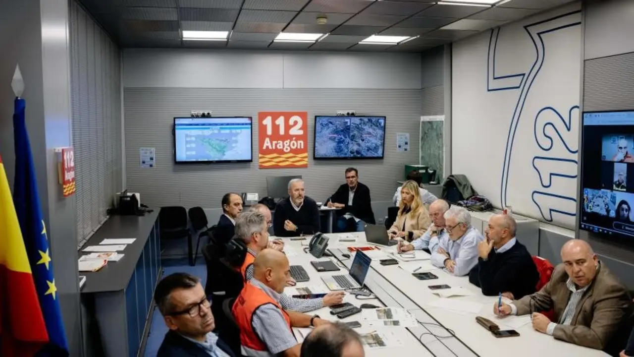 Reuni&oacute;n de esta tarde en el CECOP presidida por Jorge Azc&oacute;n / DGA