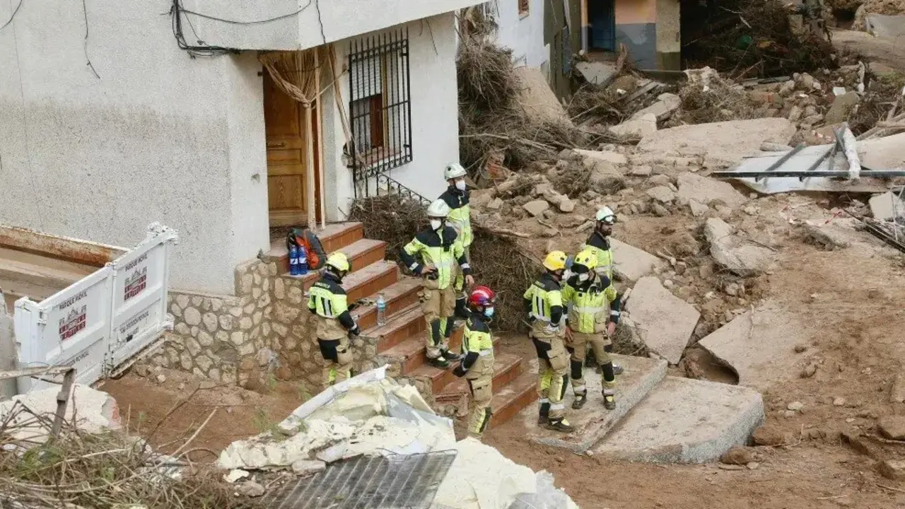 Bomberos en Letur (Albacete), uno de los municipios afectados por la DANA. / Diputaci&oacute;n Provincial de Albacdete