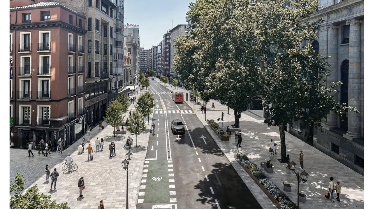 El Coso se convertir&aacute; en un eje arbolado. AZ