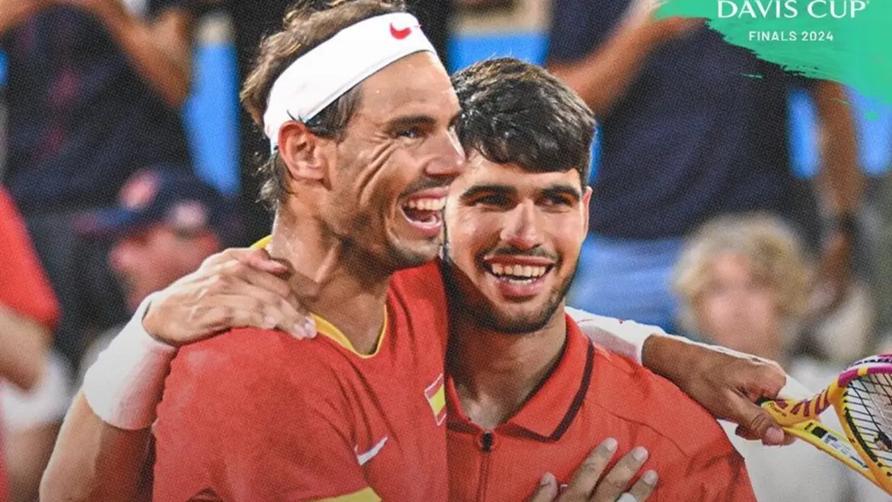 Rafa Nadal y Carlos Alcaraz / DAVIS CUP 2024