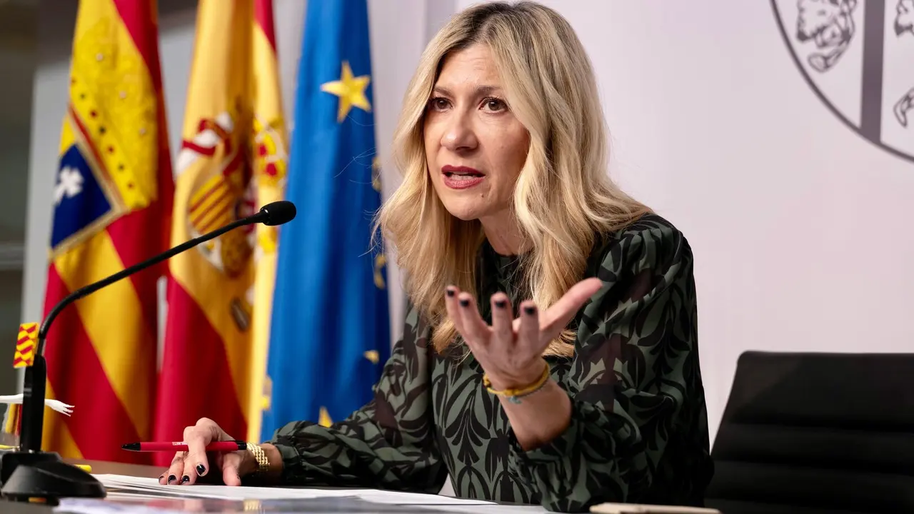 La vicepresidenta del Gobierno, Mar Vaquero, durante el anuncio de este proyecto de ley