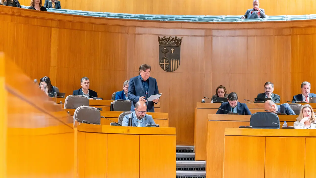 Intervenci&oacute;n del portavoz de Teruel Existe, Tom&aacute;s Guitarte, en la sesi&oacute;n de control al Gobierno