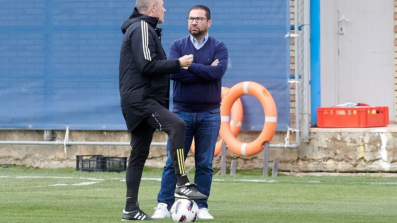 V&iacute;ctor Fern&aacute;ndez y Juan Carlos Cordero / REAL ZARAGOZA