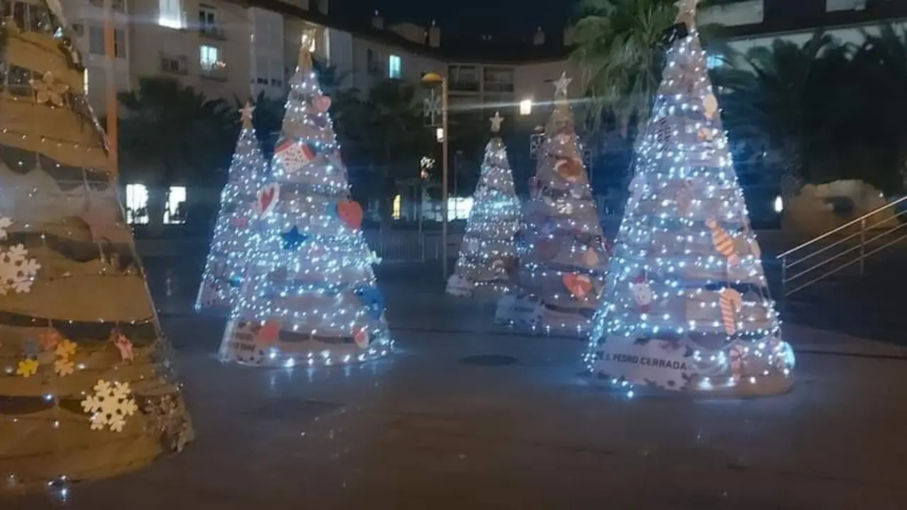 Luces de navidad en Utebo.