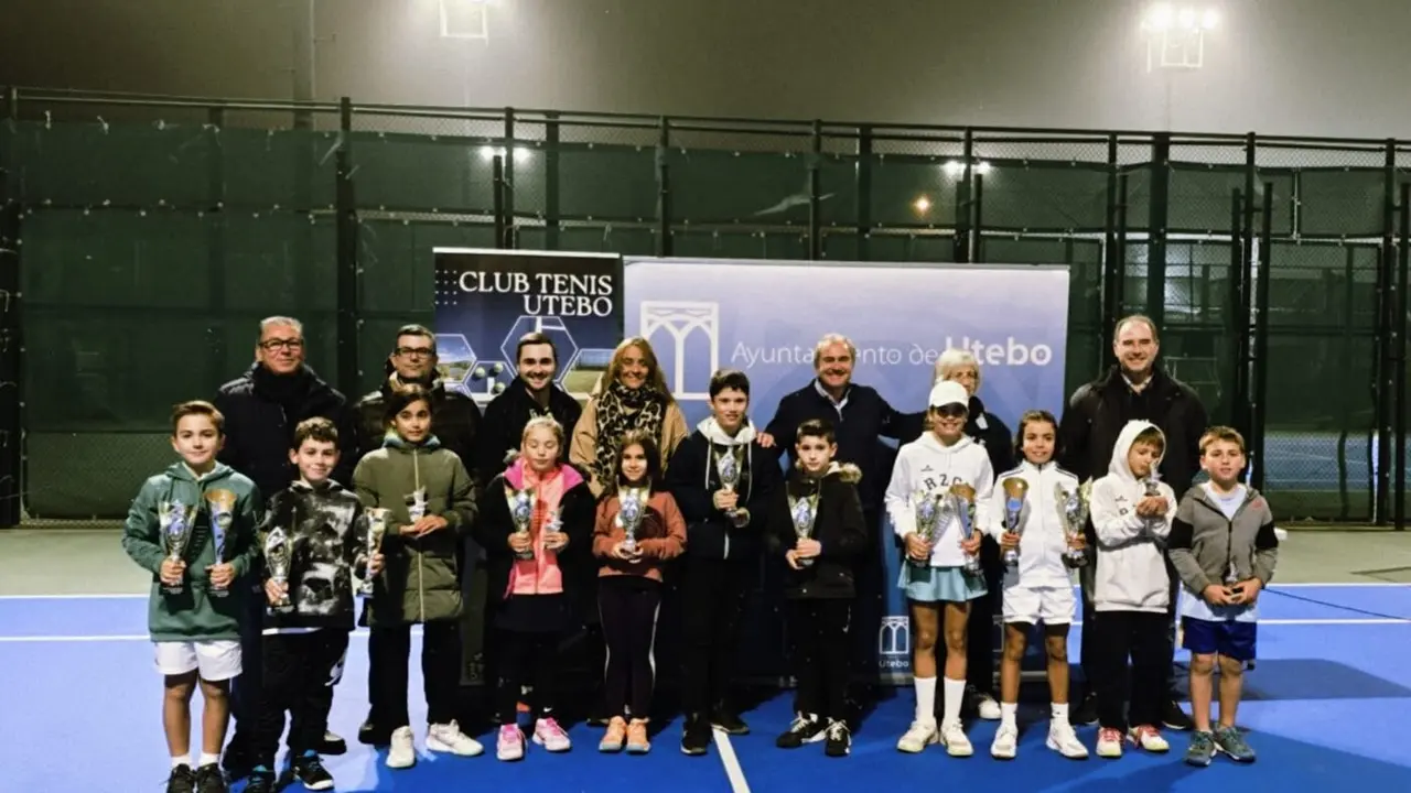 Inauguraci&oacute;n de las pistas de tenis de Utebo, reci&eacute;n reformadas. / HA
