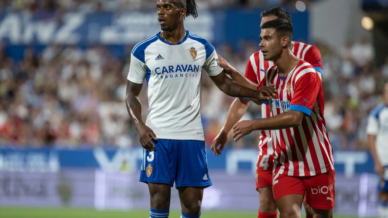 Jair Amador con el Real Zaragoza / MARCOS CEBRI&Aacute;N