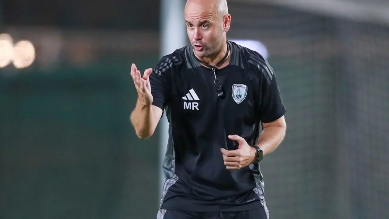 Miguel &Aacute;ngel Ram&iacute;rez, en un entrenamiento del Al-Wakrah / Al-Wakrah