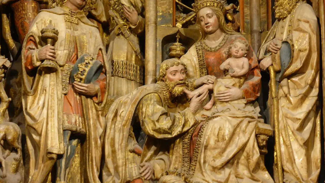 La Adoración de los Reyes Magos, en el retablo mayor de la Seo de San Salvador de Zaragoza / HOY ARAG&Oacute;N