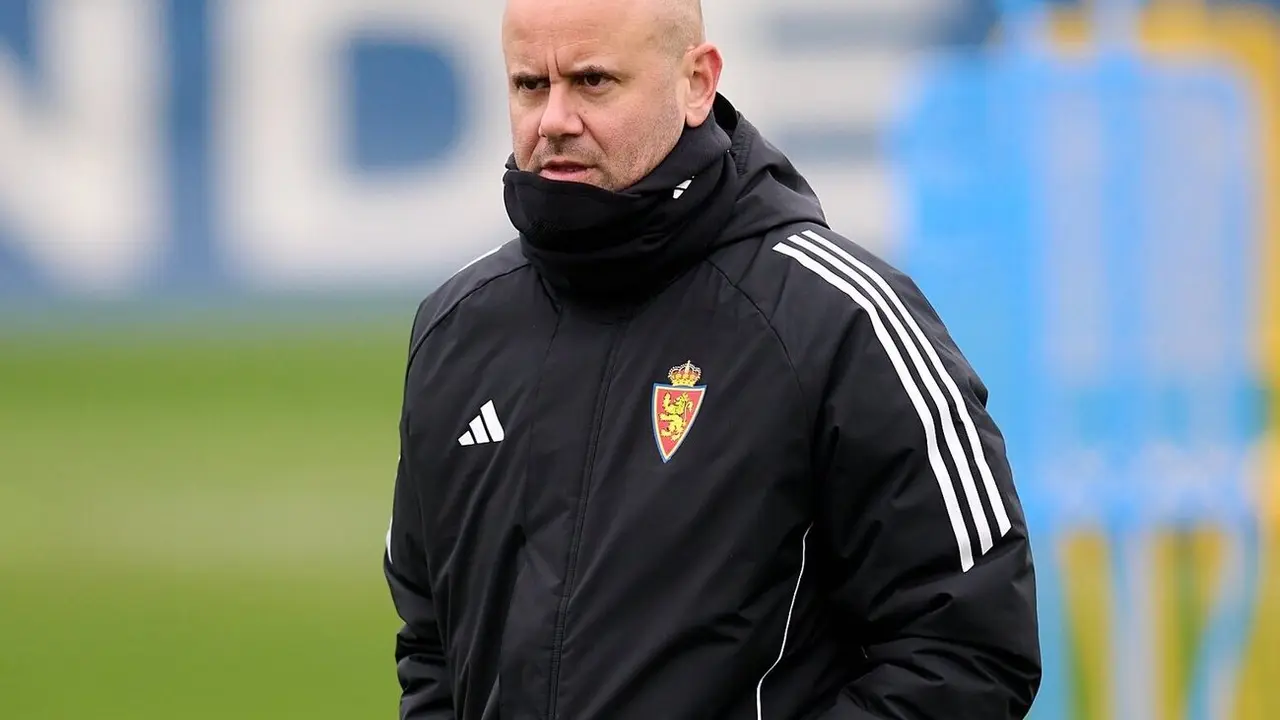 Miguel &Aacute;ngel Ram&iacute;rez en un entrenamiento / REAL ZARAGOZA