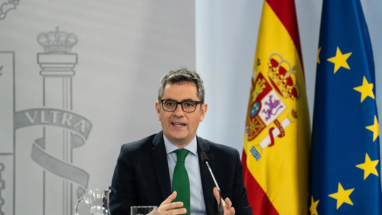 El ministro de la Presidencia, Justicia y Relaciones con las Cortes, F&eacute;lix Bola&ntilde;os. EP