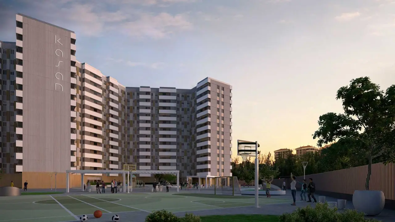 Proyecto del edificio Kasan en el barrio del Actur. / Dana Arquitectos
