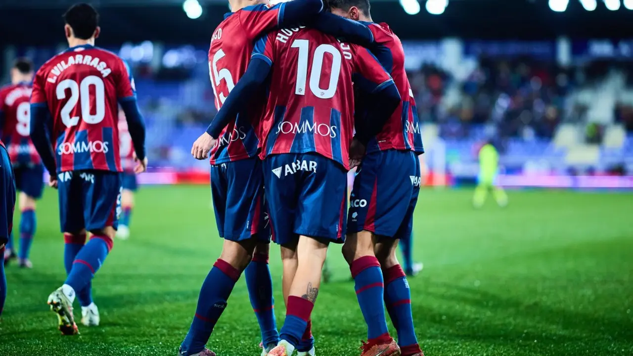 La SD Huesca celebrando un gol / SD HUESCA