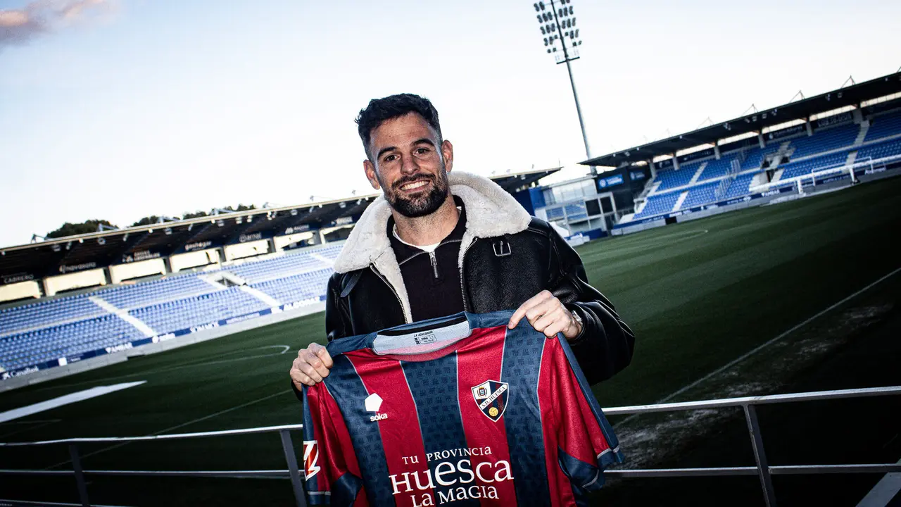 Moi Delgado con la SD Huesca / SD HUESCA