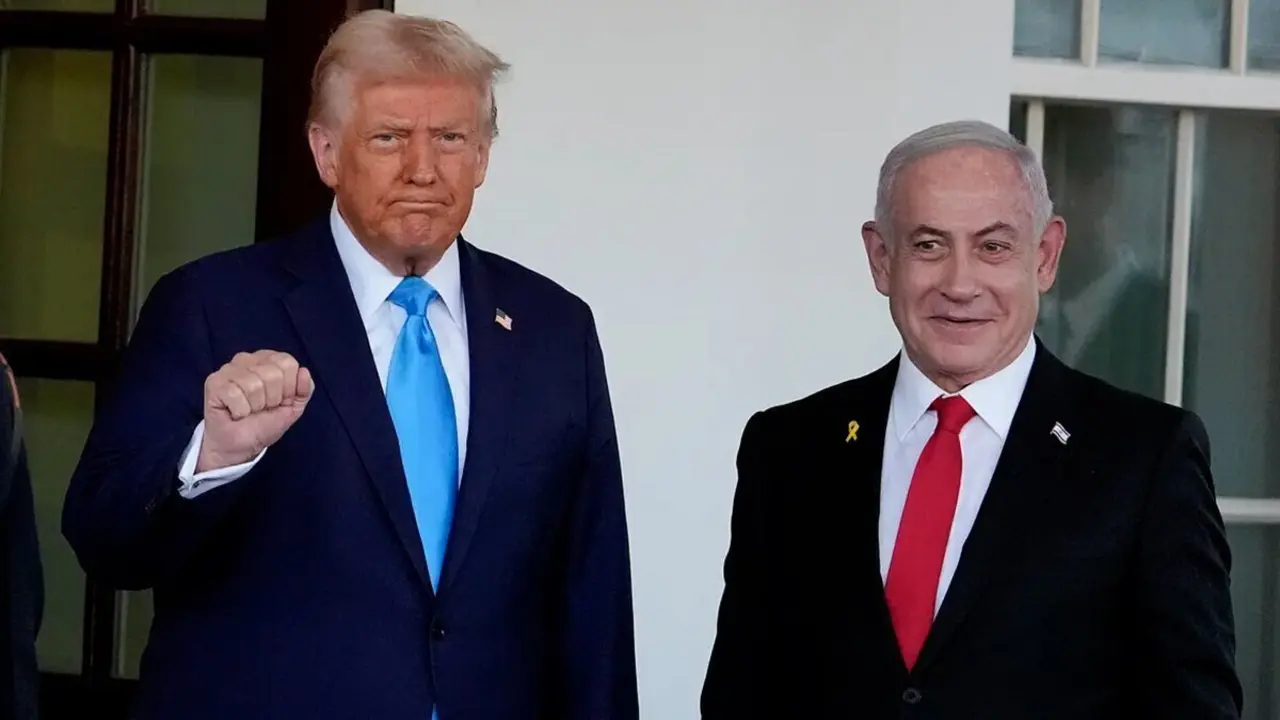 Trump recibe a Netanyahu en la Casa Blanca.