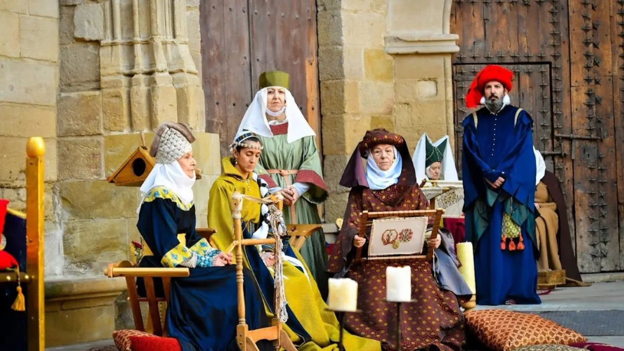 Escena de una de la recreaciones hist&oacute;ricas de la Concordia de Alca&ntilde;iz. / AYTO. ALCA&Ntilde;IZ