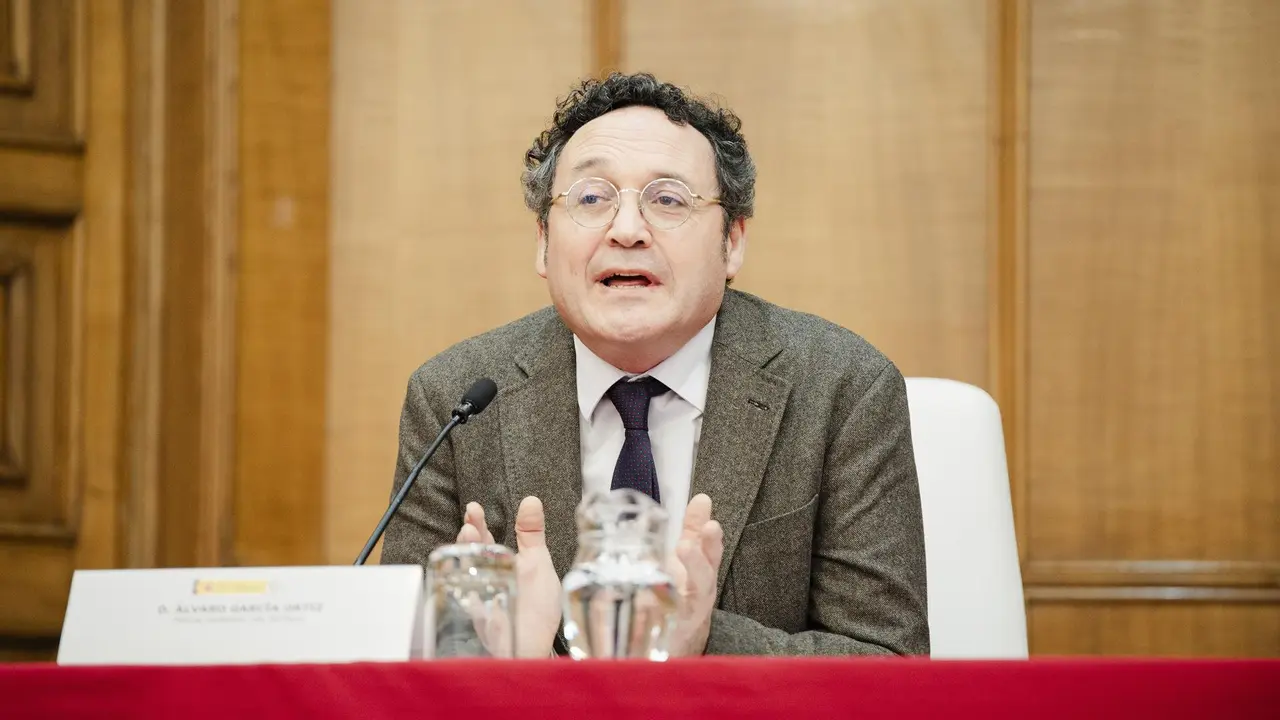 El Fiscal General del Estado, &Aacute;lvaro Garc&iacute;a Ortiz, interviene durante la inauguraci&oacute;n del curso selectivo de la 63&ordf; promoci&oacute;n de acceso a la carrera fiscal, en el Centro de Estudios Jur&iacute;dicos, a 15 de enero de 2025, en Madrid (Espa&ntilde;a) / Mateo Lanzuela - Europa Press