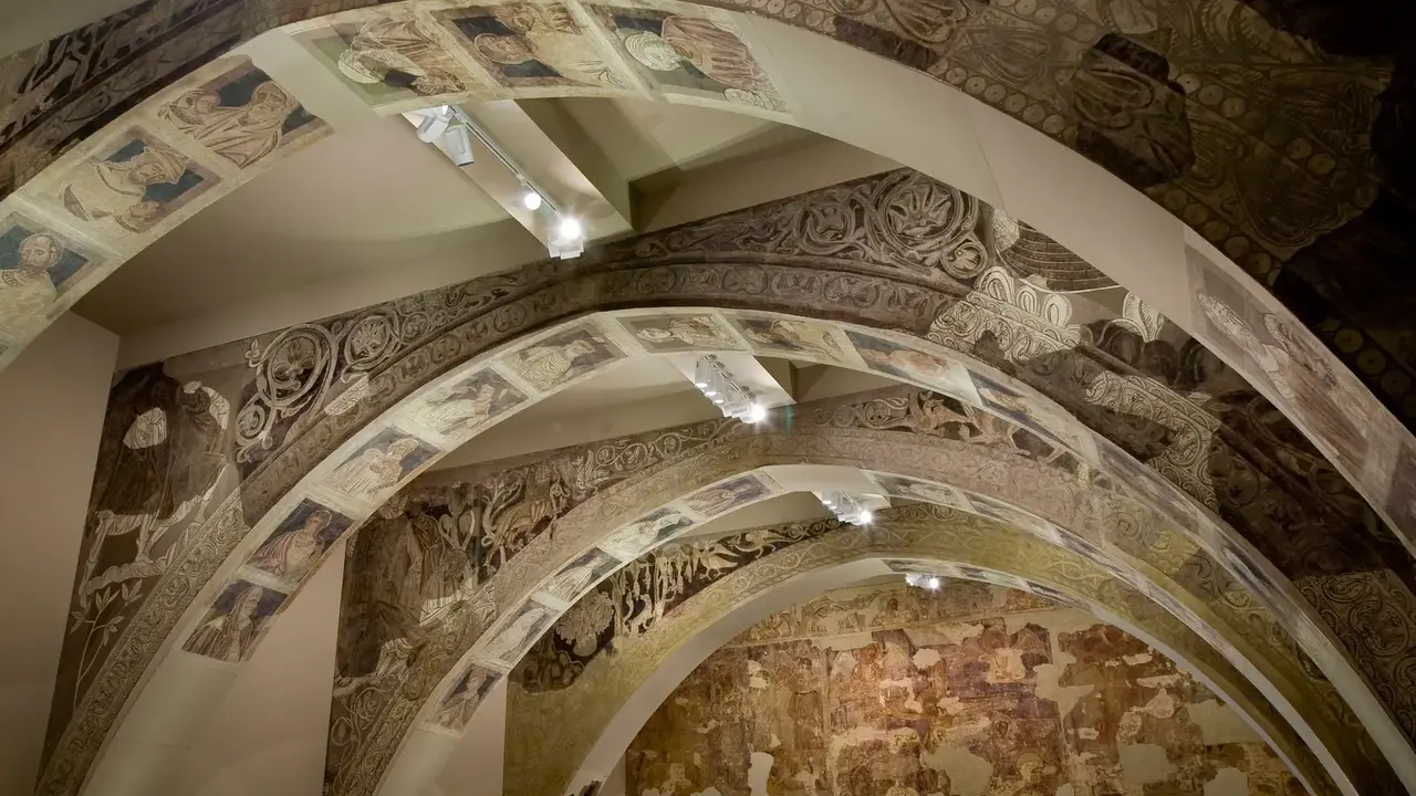 Pinturas en la sala capitular de Sijena ./ MNAC